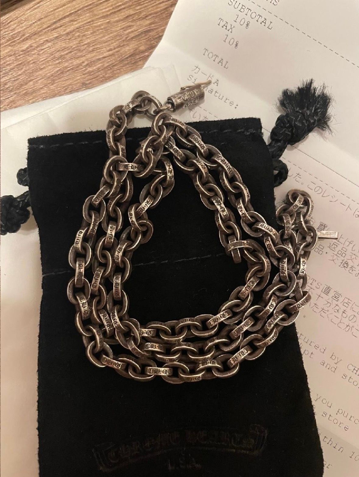 Chrome Hearts Paper Chain Necklace 50cm (20inch) "Silver"