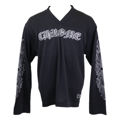 Chrome Hearts Mesh Warm Up Jersey L/S Cut Saw "Black"