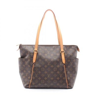 ルイ・ヴィトン LOUIS VUITTON トータリーMM モノグラム トートバッグ バッグ PVCコーティングキャンバス レザー モノグラム レディース ブラウン系 M56689 【中古】