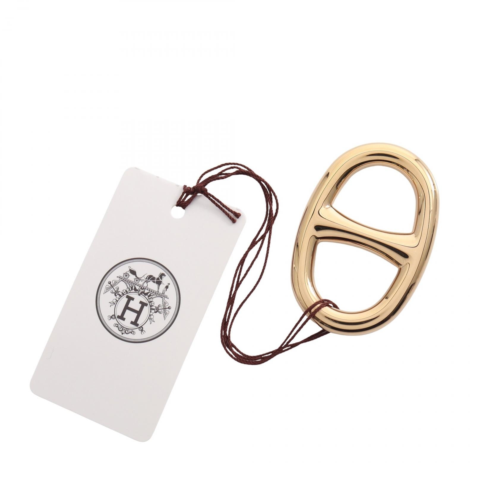エルメス HERMES シェーヌダンクル スカーフリング アクセサリー GP ゴールド レディース ゴールド系 【中古】