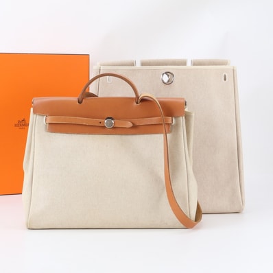 ■美品 エルメスエールバッグ MM □D 刻印ショルダーバッグ