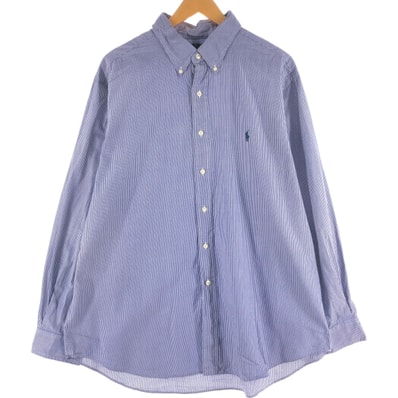 古着 ラルフローレン Ralph Lauren CLASSIC FIT ギンガムチェック 長袖 ボタンダウンチェックシャツ メンズXXL相当/eaa539267