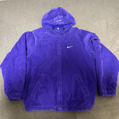 Supreme / Nike Arc Corduroy Hooded Jacket "Purple"