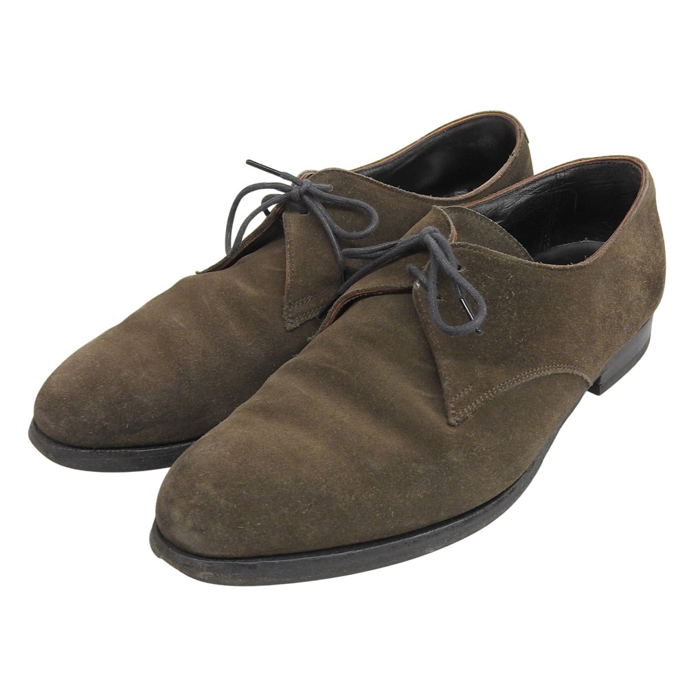 クロケット&ジョーンズ BURFORD スエード レザーシューズ メンズ ダークブラウン系 71/2 7.5