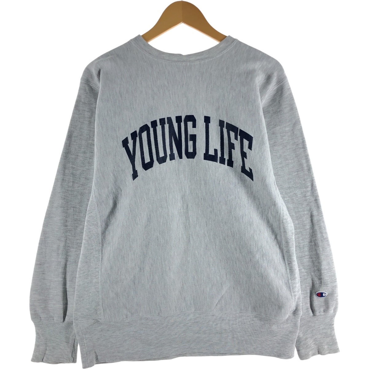 古着 90年代 チャンピオン Champion REVERSE WEAVE リバースウィーブ 刺繍タグ カレッジスウェットシャツ トレーナー メンズL相当 ヴィンテージ/eaa520043