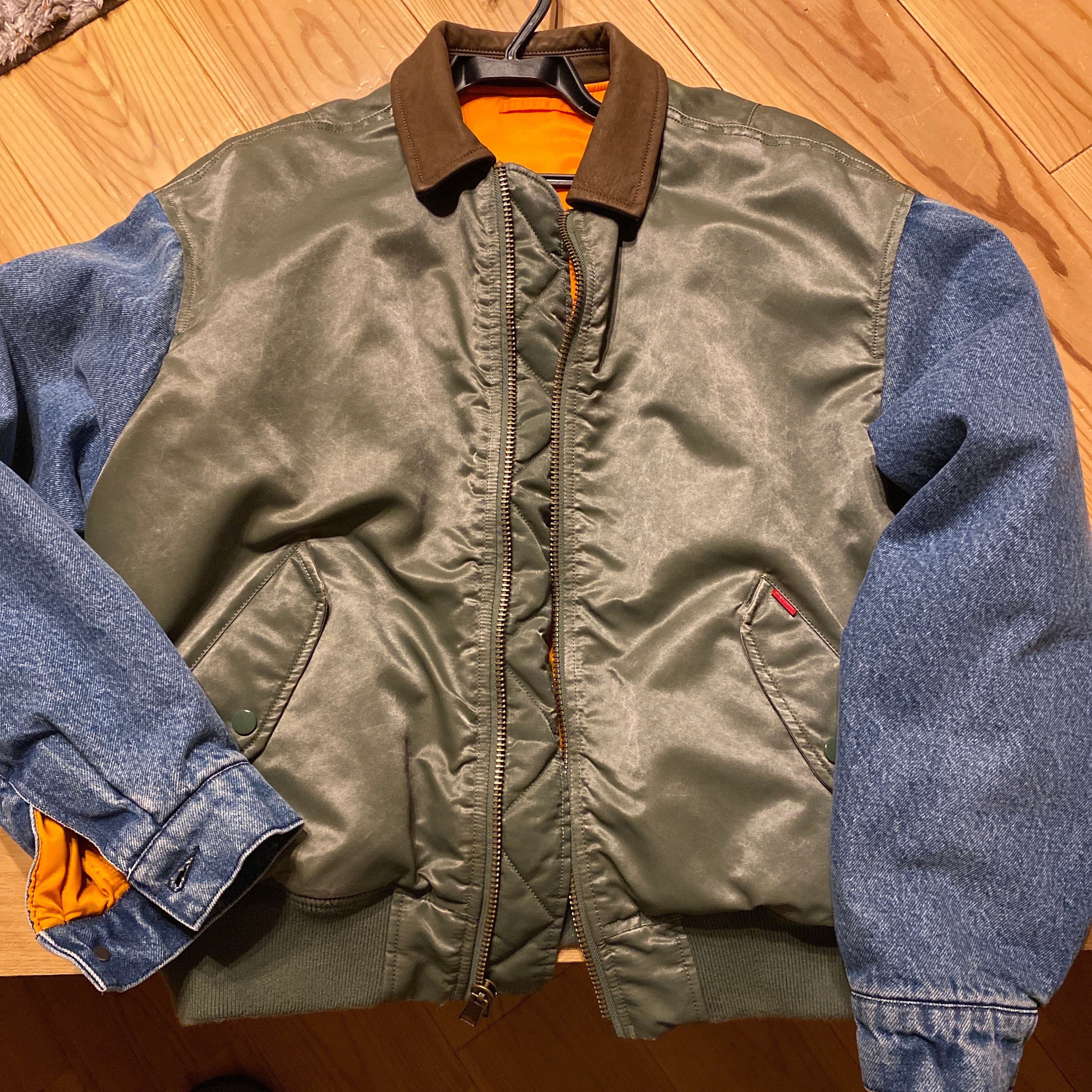 supreme Denim Sleeve MA-1