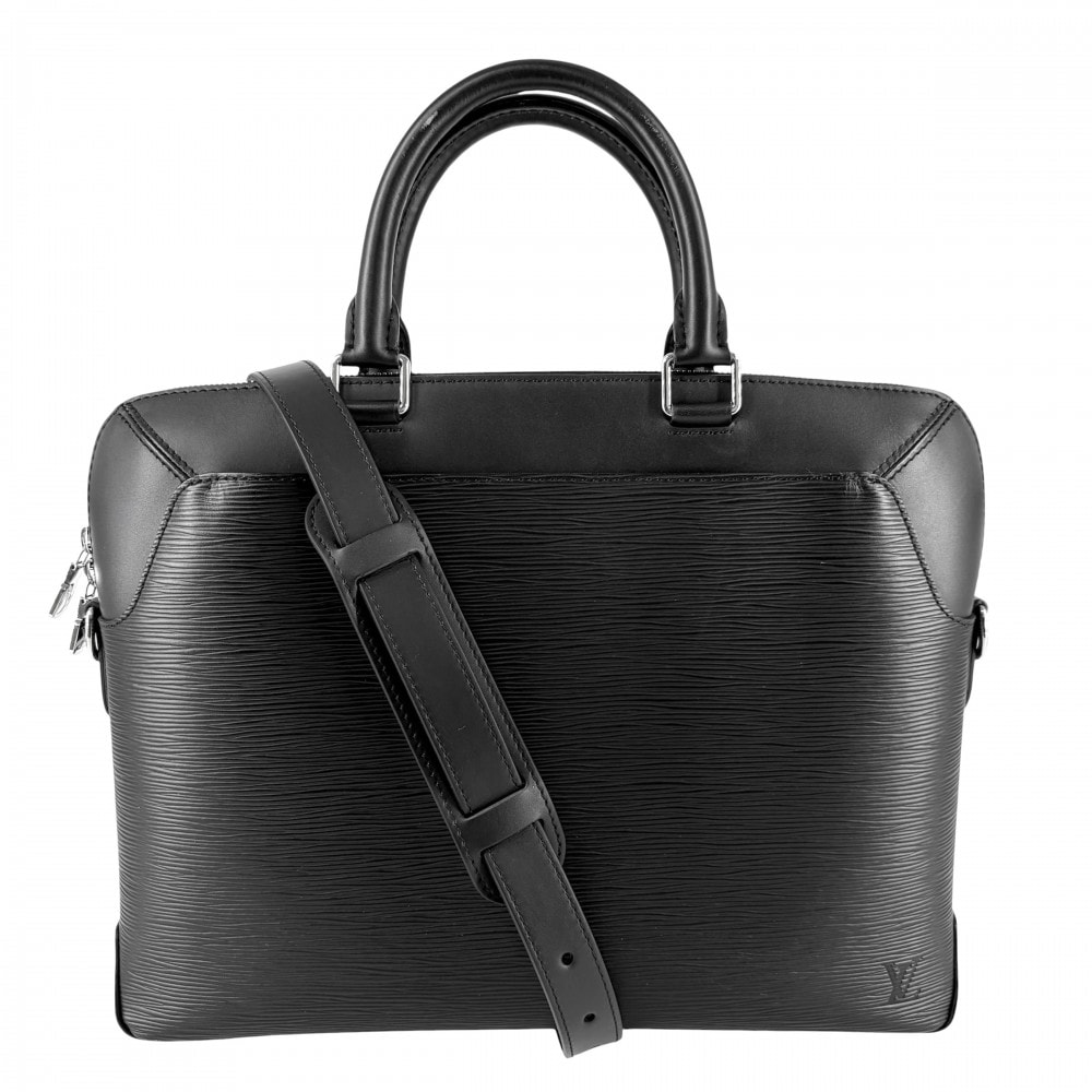 LOUIS VUITTON ルイヴィトン 2WAY オリバー ハンドバッグ ブリーフケース 肩掛け 斜め掛け ショルダーバッグ ビジネスバッグ M51689 エピレザー    ブラック 黒 シルバー金具 メンズ【中古品】