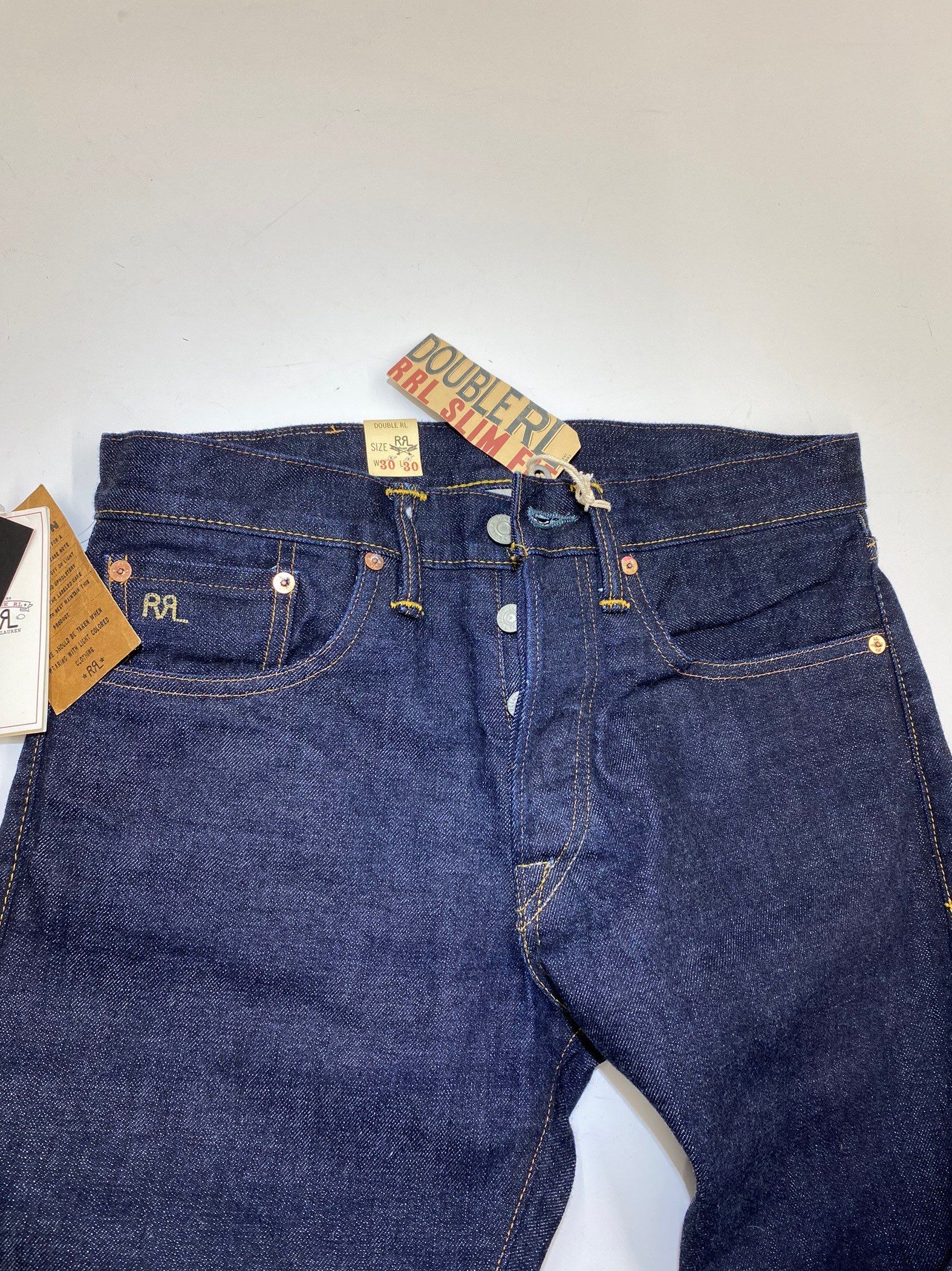 RRL スリム フィット セルビッジ デニム