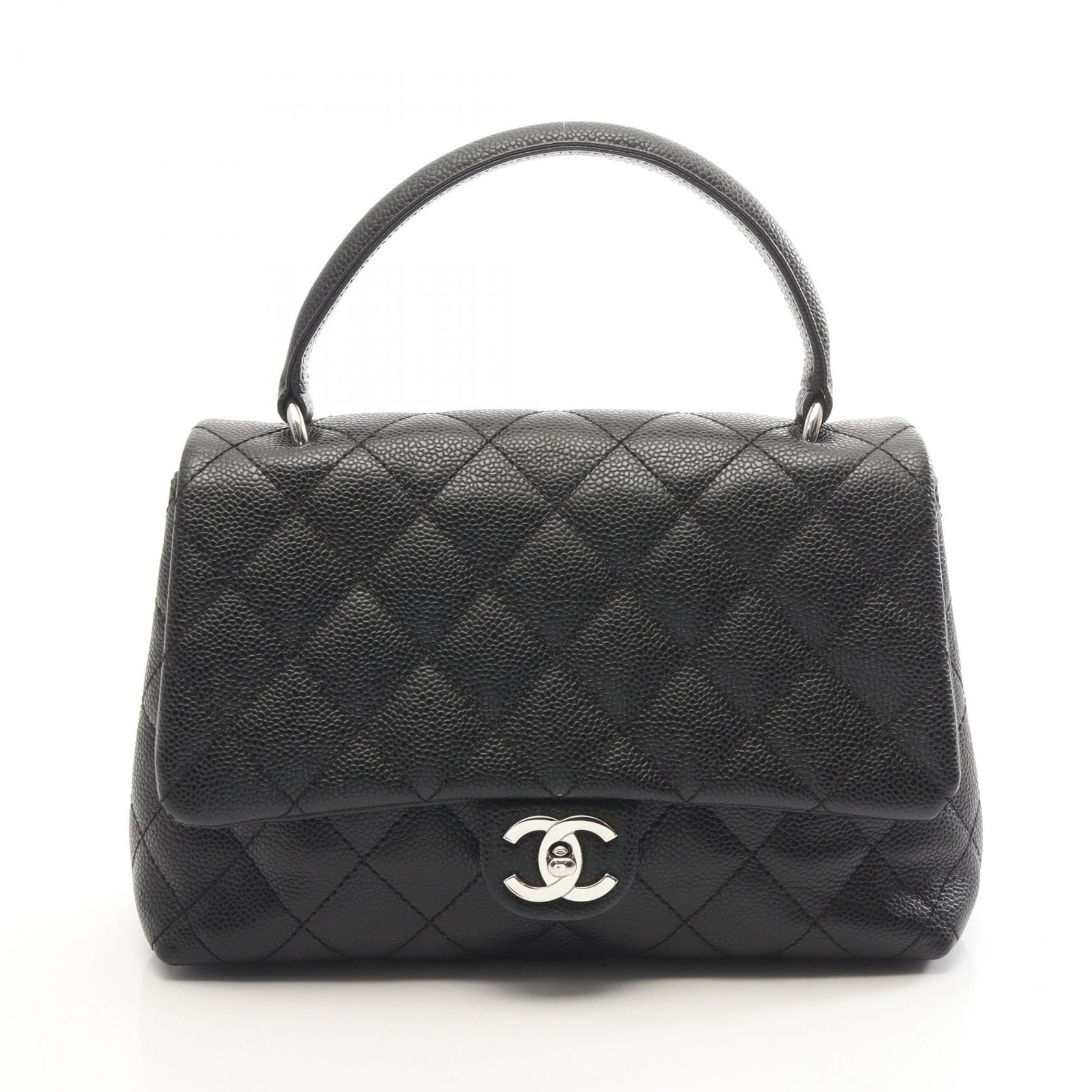 シャネル CHANEL マトラッセ ハンドバッグ バッグ キャビアスキン(グレインドカーフ) レディース ブラック系 【中古】