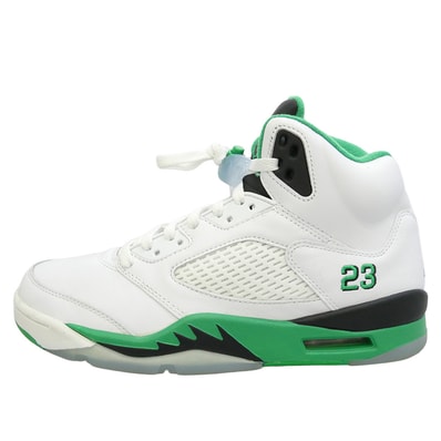 NIKE ナイキ スニーカー DD9336-103 Women's Air Jordan 5 Retro Lucky Green ウィメンズ エアジョーダン5 レトロ ラッキーグリーン ハイカット スニーカー ホワイト系 グリーン系 28cm【中古】