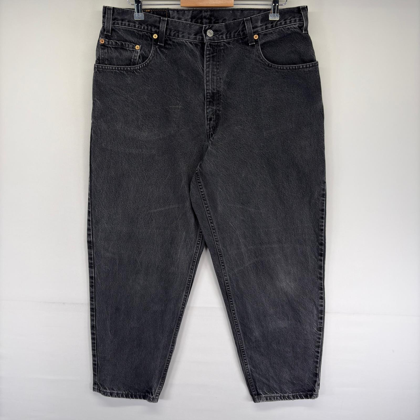 古着 リーバイス Levi's デニム パンツ テーパード ジッパーフライ 5ポケット ブラックデニム Gパン 560 W38 L29  ブラック系 メンズ