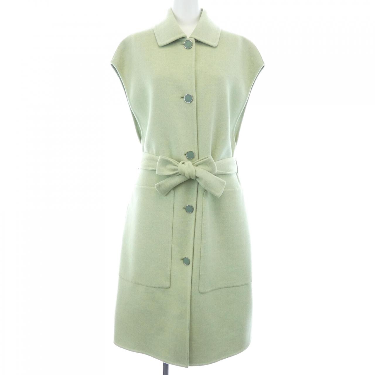 エルメス HERMES クルードセル ラムスキンボタン ダブルフェイス 4H0101DA ロングベスト