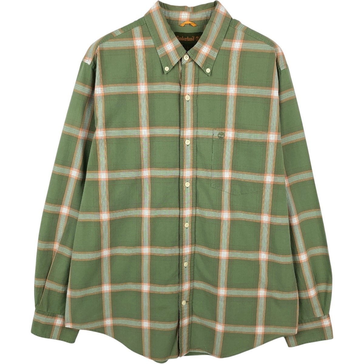 古着 90~00年代 ティンバーランド Timberland 長袖 ボタンダウンチェックシャツ メンズL相当 ヴィンテージ/eaa659943