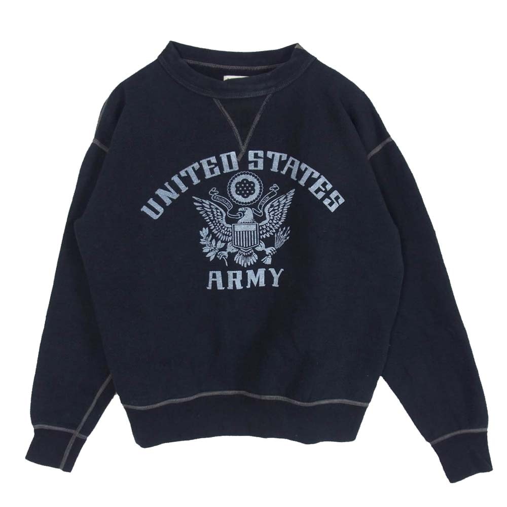 The REAL McCOY'S ザリアルマッコイズ スウェット US ARMY プリント 前V スウェット ブラック系 M【中古】