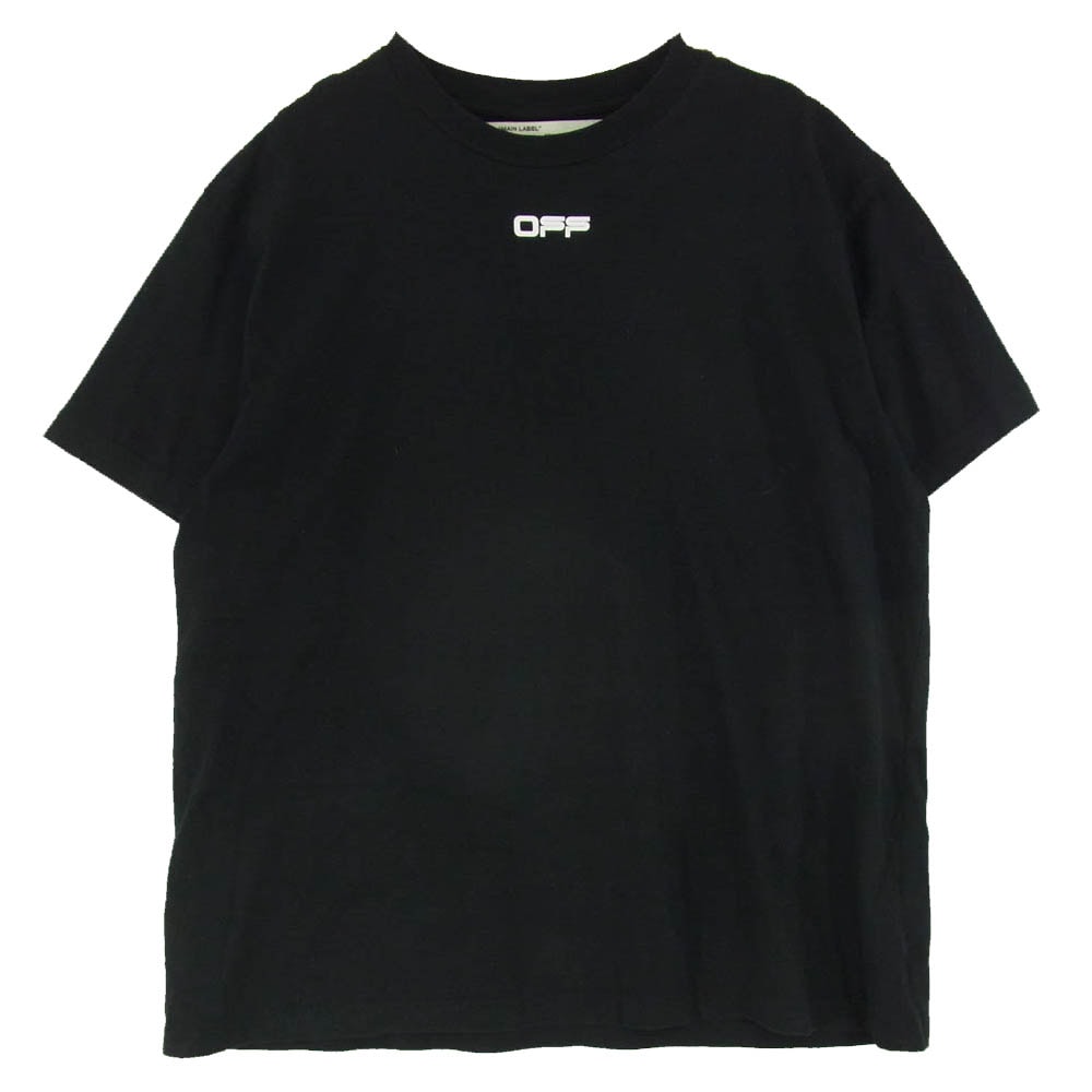 OFF-WHITE オフホワイト OMMA038S20185003 クロスドアロー ロゴ プリント 半袖 Tシャツ カットソー ブラック系 M【中古】