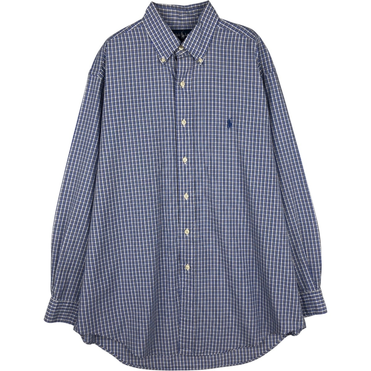 古着 ラルフローレン Ralph Lauren YARMOUTH 長袖 ボタンダウンチェックシャツ メンズL相当/eaa629114