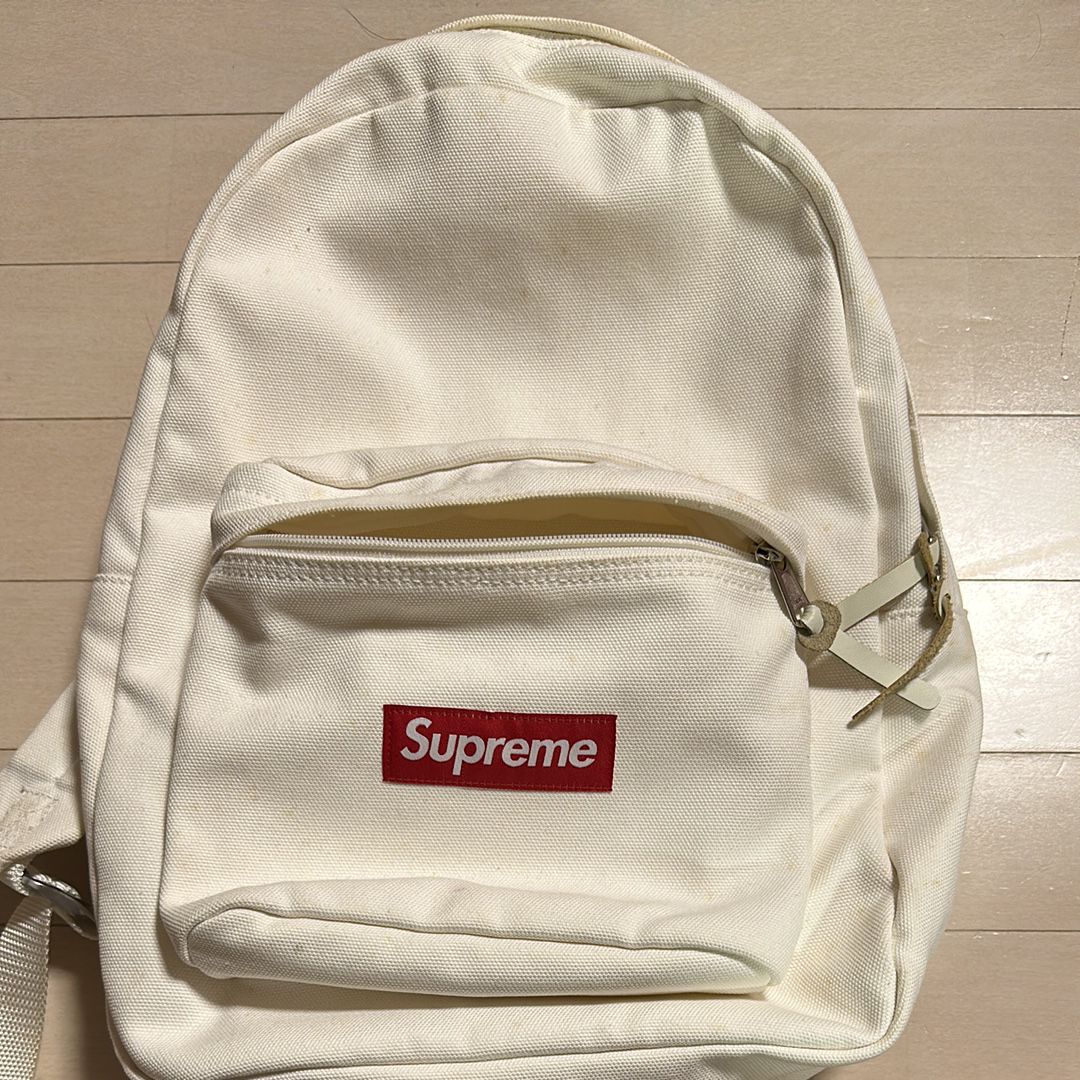 Supreme Canvas Backpack "White"