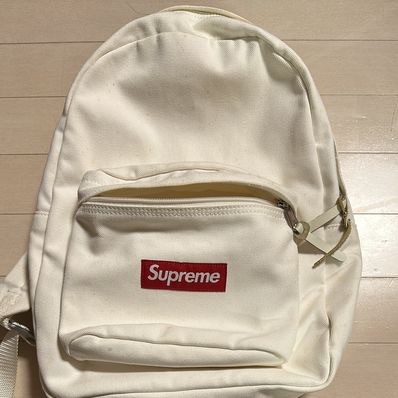 Supreme Canvas Backpack "White"