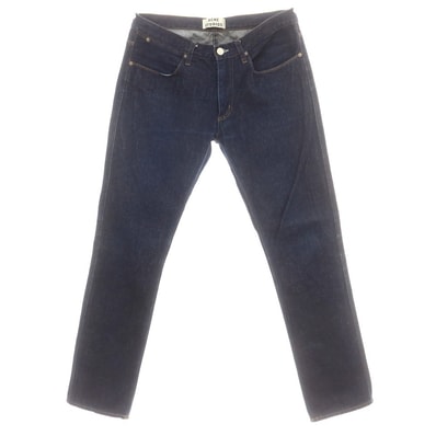【中古】アクネストゥディオズ ACNE STUDIOS MAX NEW RAW コットン デニムパンツ ジーンズ ネイビー【サイズ34】【メンズ】