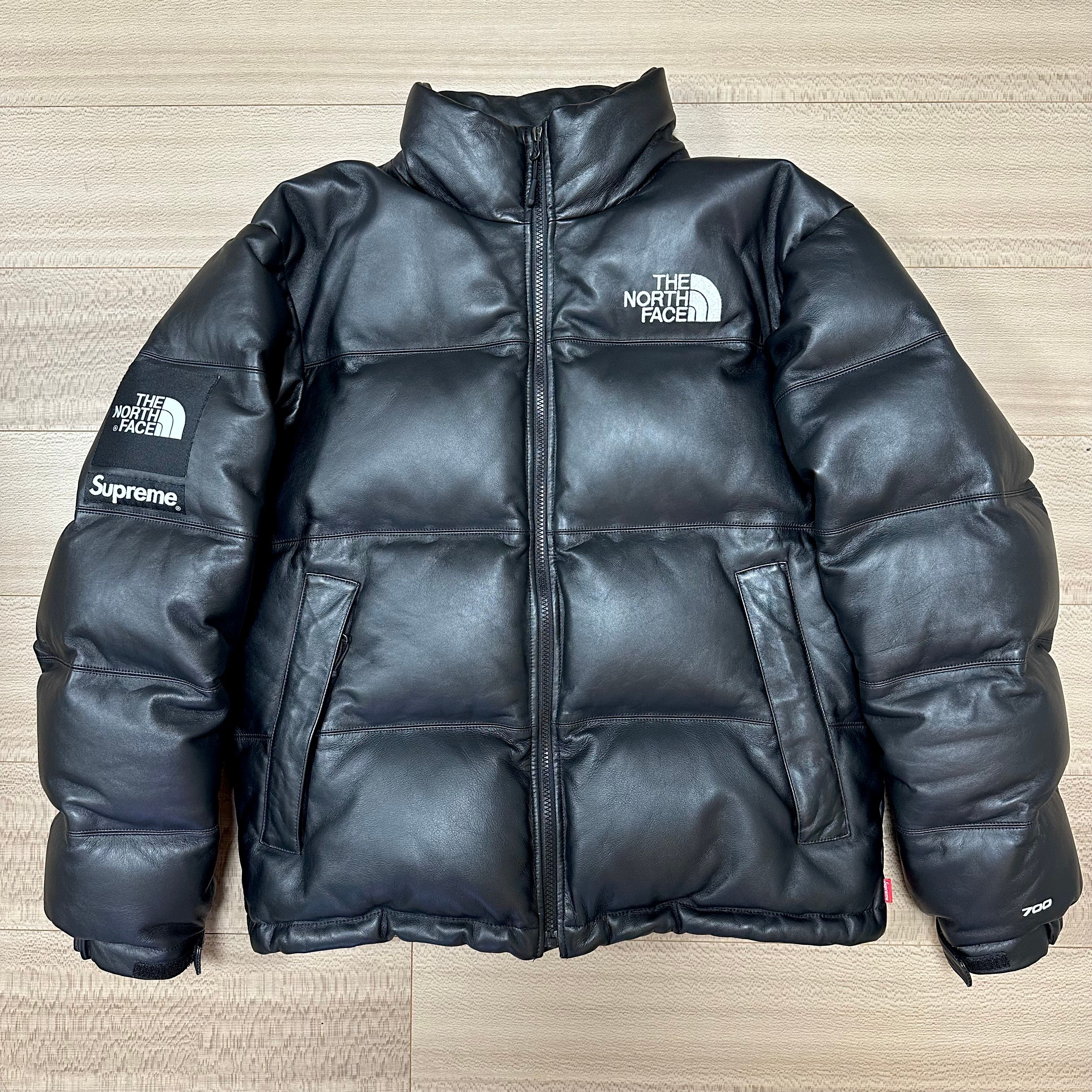 Supreme x The North Face Leather Nuptse Jacket "Black"