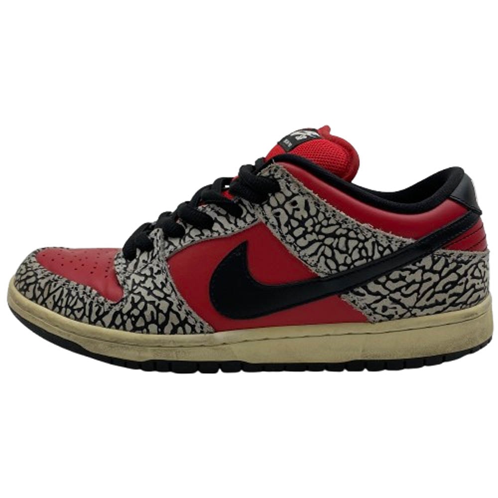 Supreme シュプリーム スニーカー 12SS 313170-600 × NIKE ナイキ SB Dunk Low Red Cement フェイクバスターズ 鑑定済 ダンク ロー レッド セメント ローカットスニーカー 28cm【中古】