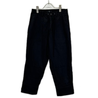 ワイズ YU-P83-002 BORN PRODUCT ブラック ドロスト ワイド クロップドパンツ 1