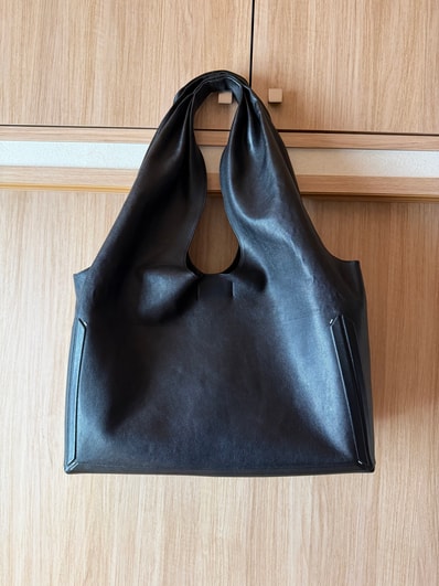 Maison Margiela Women's Leather Box XL Shopping Bag "Black"