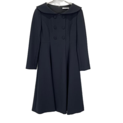 フォクシーニューヨーク 45128 25年製 Dress Audrey オードリー ショールカラー フレアワンピース 40