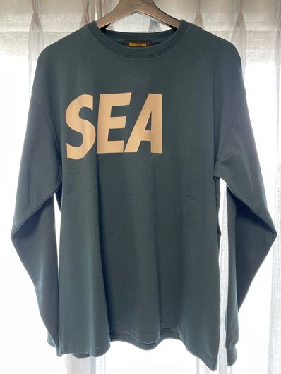 WIND AND SEA SEA L/S T-SHIRT "B.Green Sand"