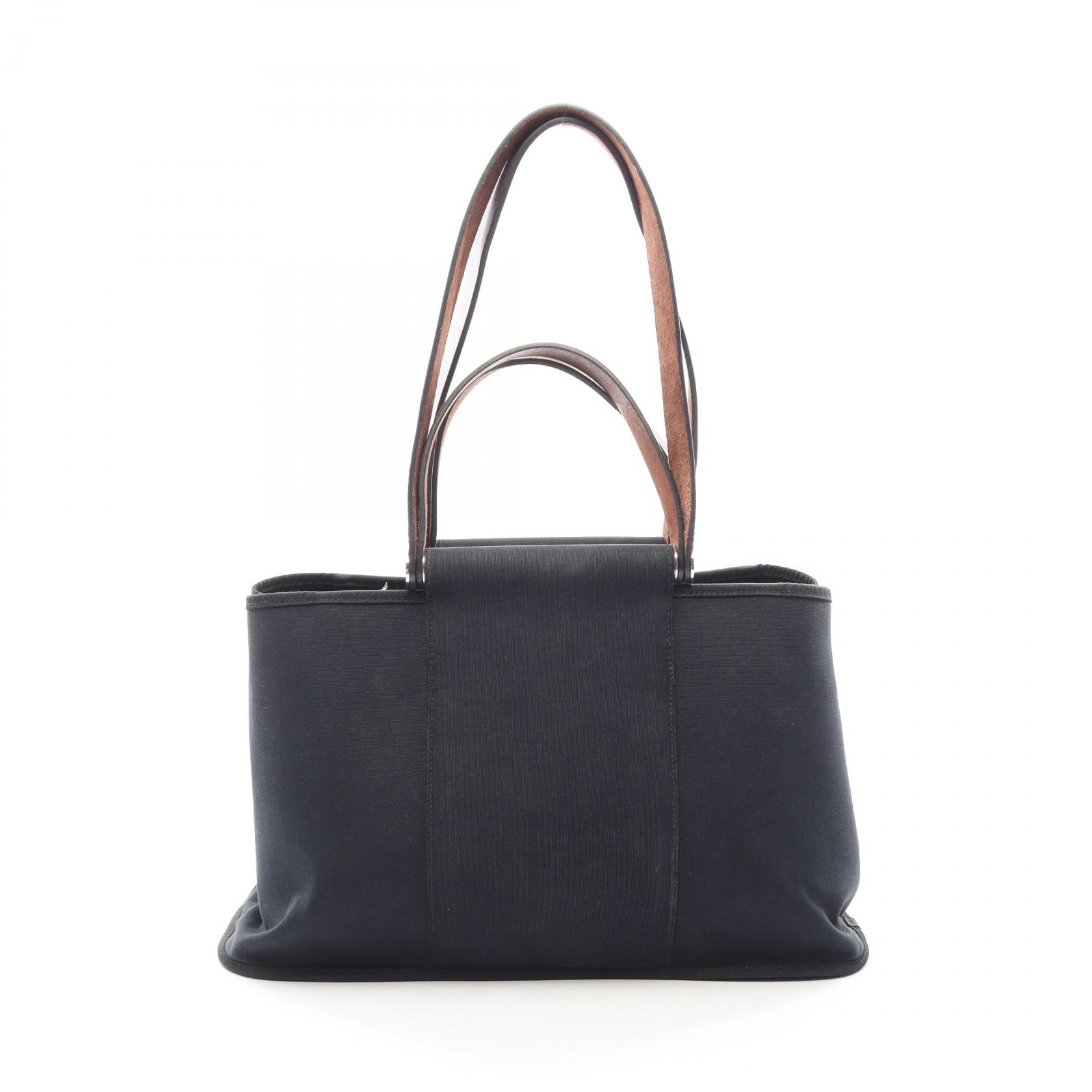 エルメス HERMES カバック エランPM 2WAY トートバッグ バッグ キャンバス トワルオフィシエ □L刻印(2008年製造) レディース ブラック系 【中古】