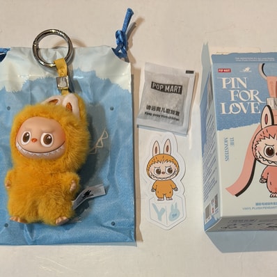 POP MART THE MONSTERS (LABUBU) Pin for Love Series-Vinyl Plush Pendant (N-Z) Y