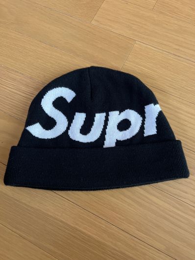 Supreme Big Logo Beanie "Black"