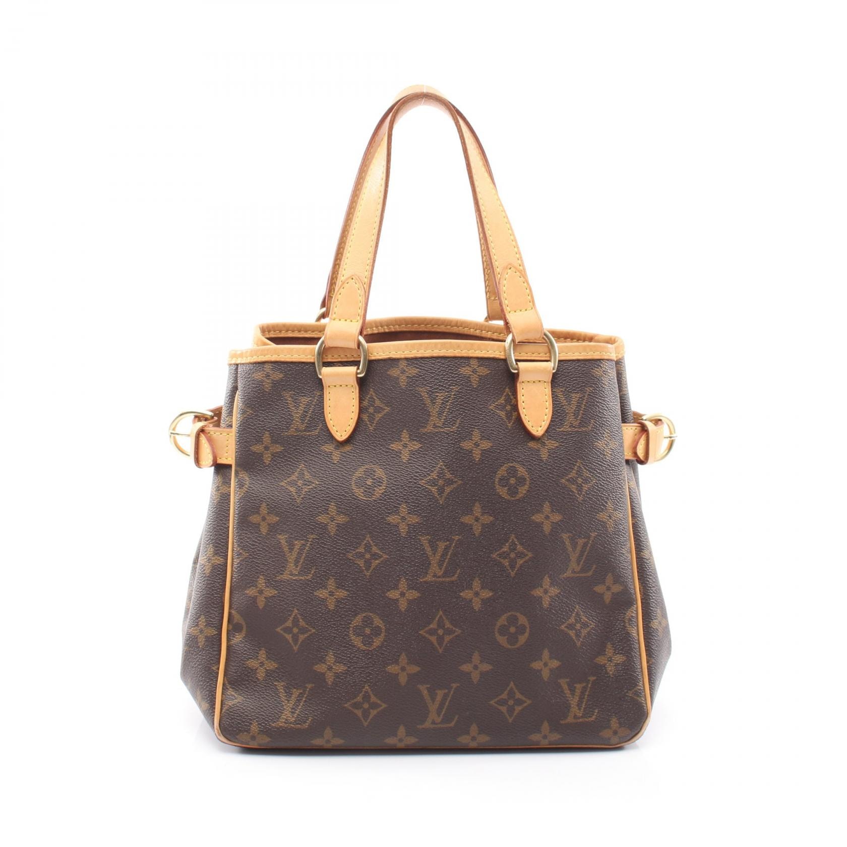 ルイ・ヴィトン LOUIS VUITTON バティニョール ハンドバッグ バッグ PVCコーティングキャンバス レザー モノグラム レディース ブラウン系 M51156 【中古】