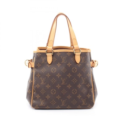 ルイ・ヴィトン LOUIS VUITTON バティニョール ハンドバッグ バッグ PVCコーティングキャンバス レザー モノグラム レディース ブラウン系 M51156 【中古】