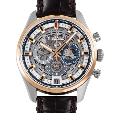 ZENITH ゼニス エル・プリメロ フルオープン 42mm 51.2081.400/78.C810 SS/PG【中古】