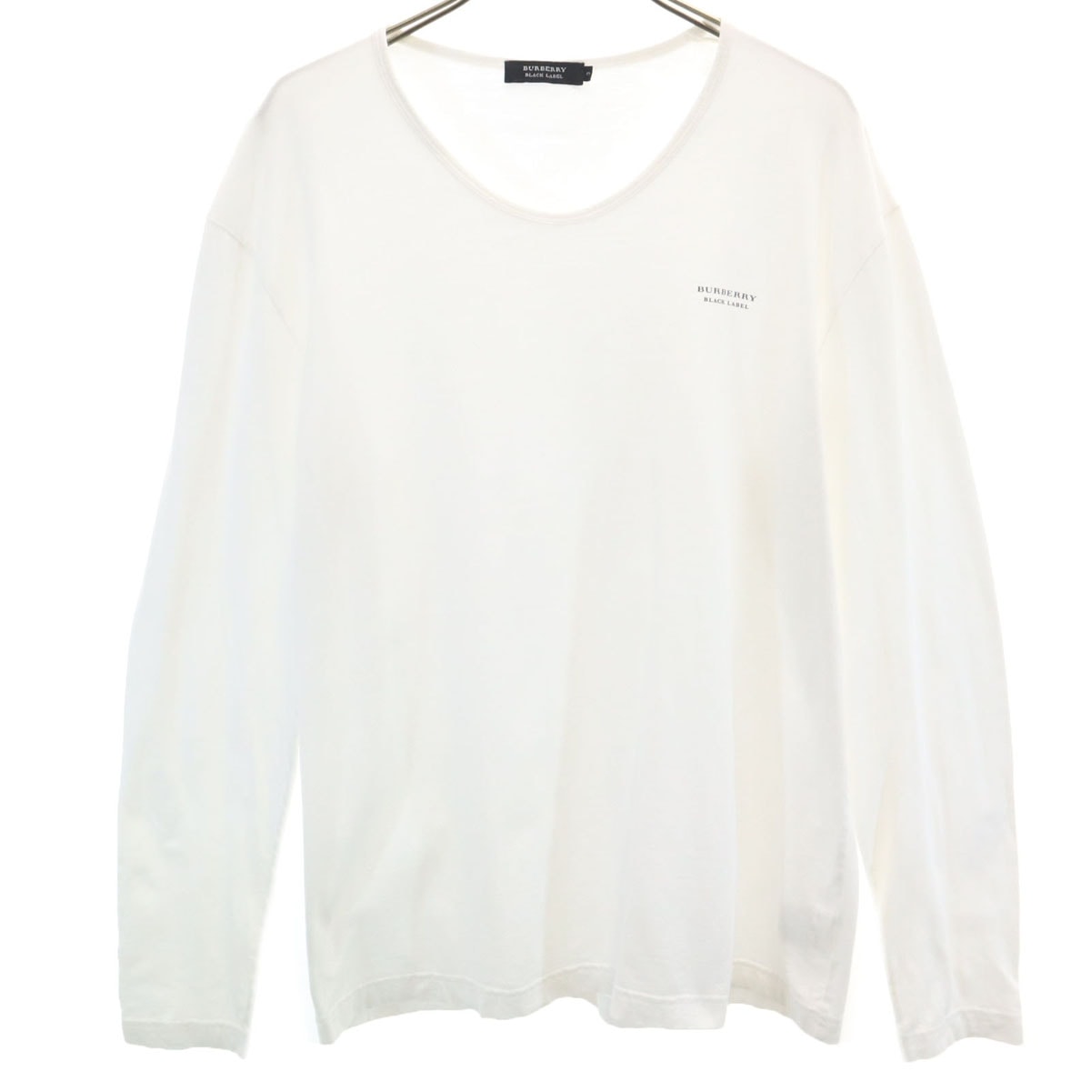 BURBERRY BLACK LABEL バーバリーブラックレーベル 長袖 Tシャツ 3 ホワイト 三陽商会 ロンT