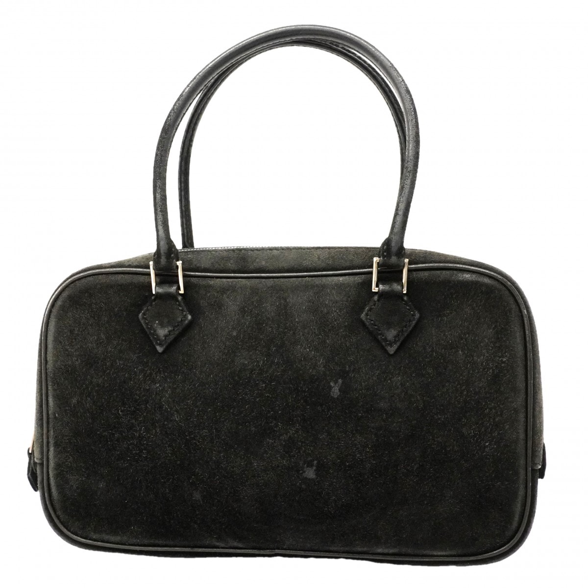 ★SALE【6gc3633】エルメス ハンドバッグ プリュムエラン ドブリス ブラック シルバー金具 □I刻印【中古】レディース