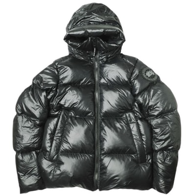 新品 CANADA GOOSE カナダグース カナダ製 Crofton Puffer Black Label クロフトンパッファー ブラックレーベル 2252MB M BLACK ダウンジャケット 定価176,000円 BLACK DISC アウター