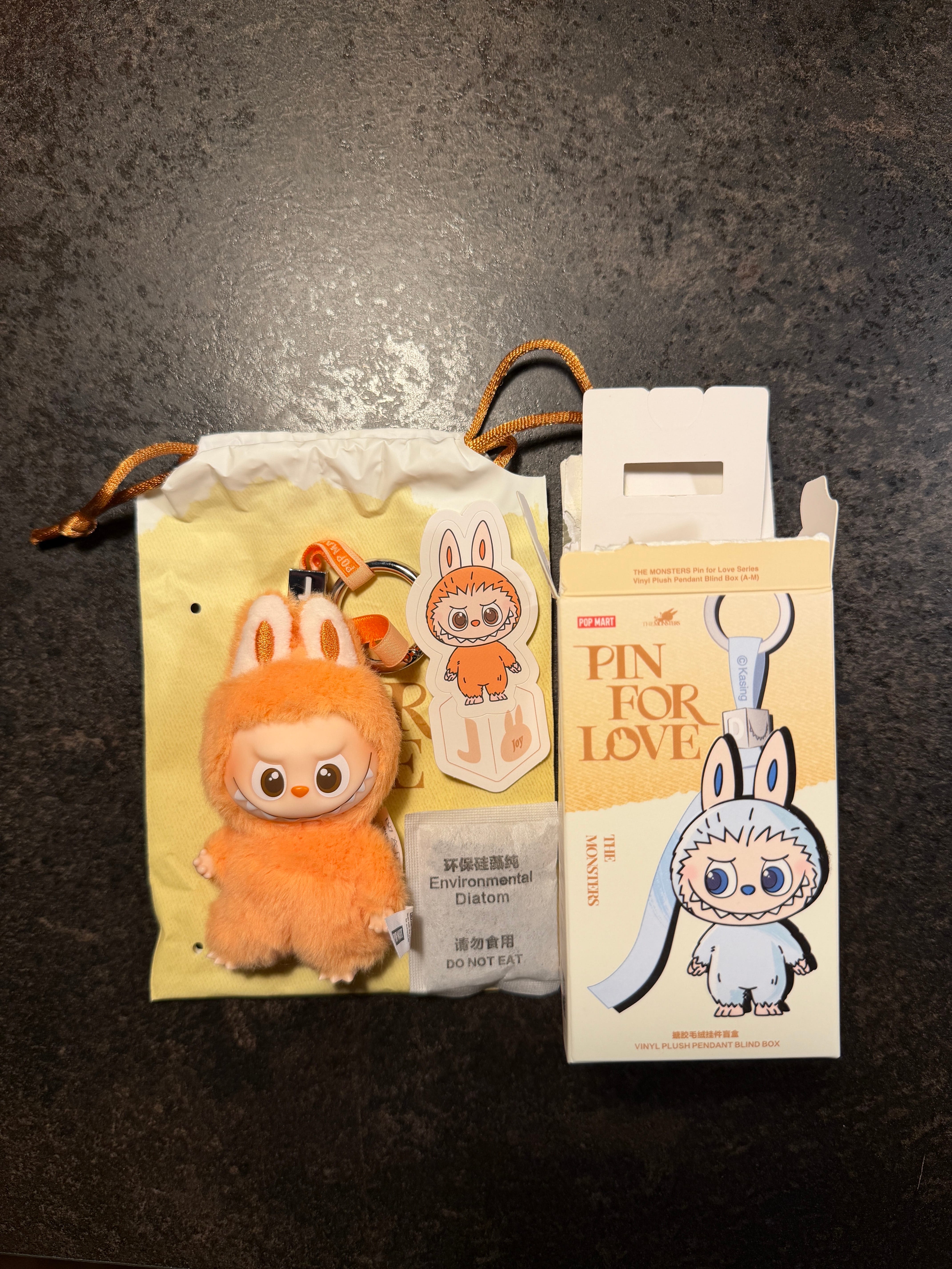 POP MART THE MONSTERS (LABUBU) Pin for Love Series-Vinyl Plush Pendant (A-M) J