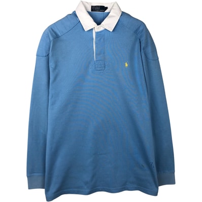 古着 ラルフローレン Ralph Lauren POLO by Ralph Lauren 長袖 ラガーシャツ メンズL相当/eaa458141
