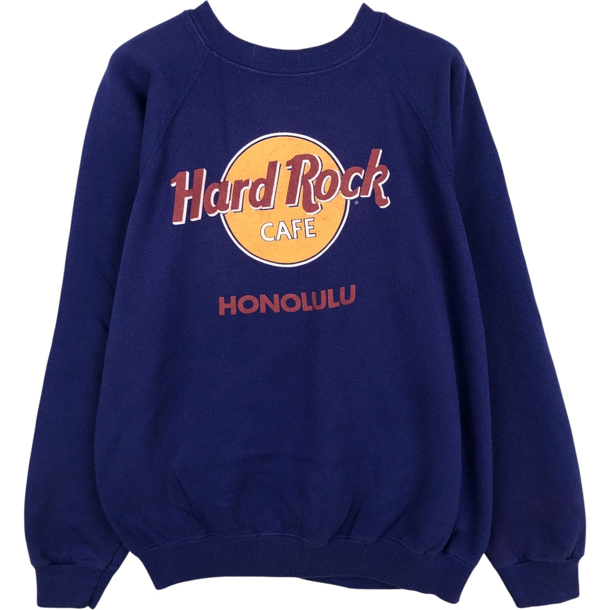 古着 80年代 ヘインズ Hanes HARD ROCK CAFE ハードロックカフェ アドバタイジング スウェットシャツ トレーナー USA製 メンズL相当 ヴィンテージ/eaa616102