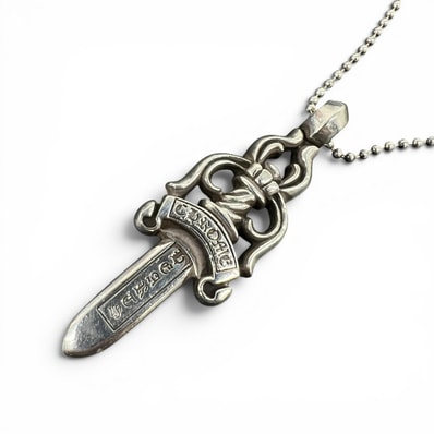Chrome Hearts Large Dagger Pendant "Silver"