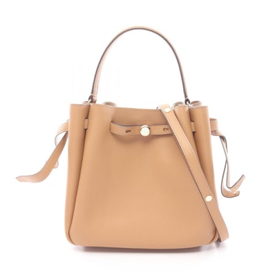 トリーバーチ Tory Burch ROMY BUCKET BAG ロミー バケットバッグ ハンドバッグ バッグ レザー レディース ブラウン系 166982227 【新品】