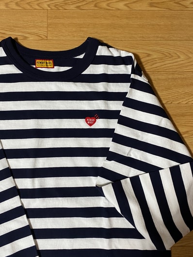 humanmade ボーダー ロンT