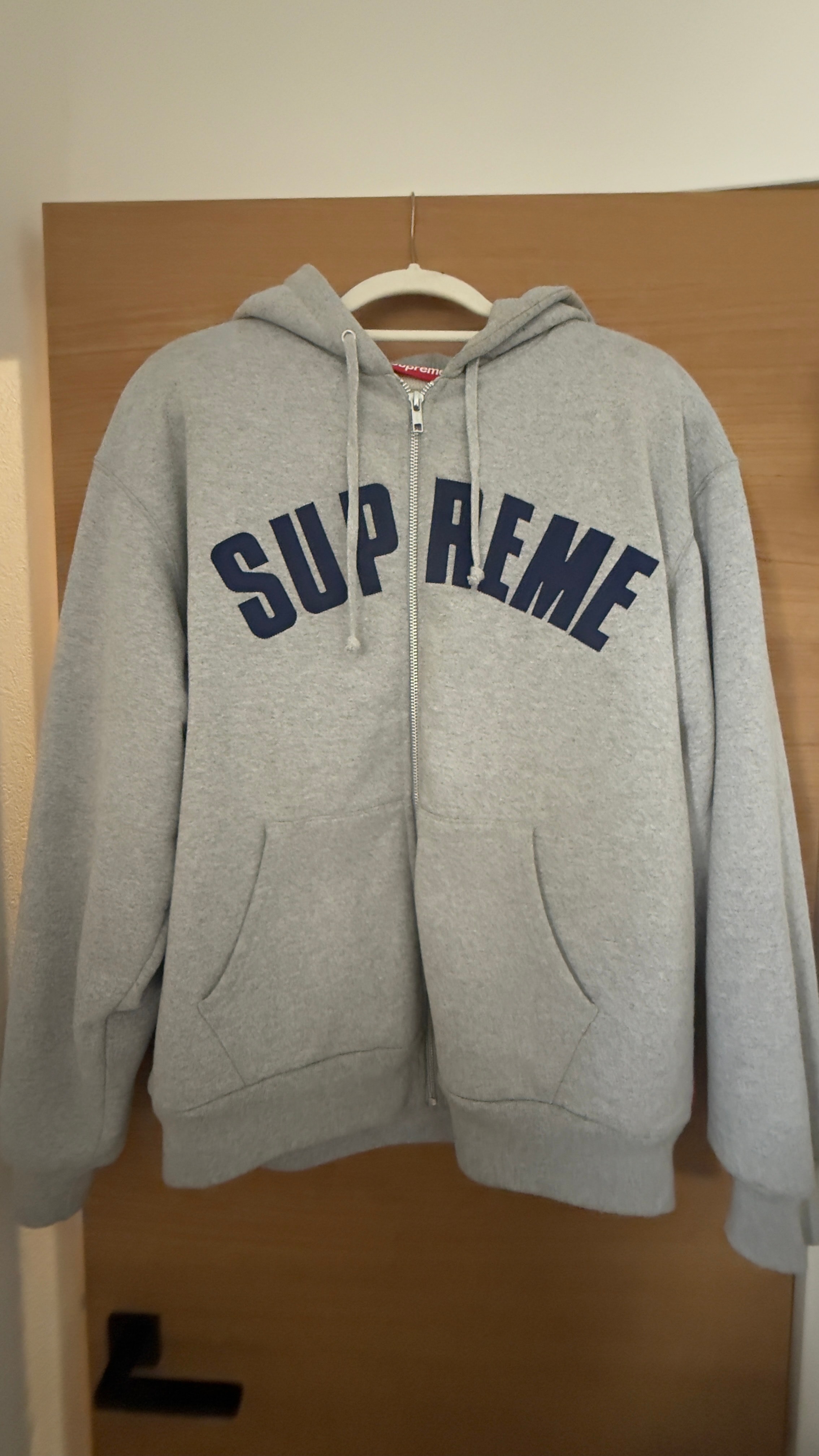 Supreme Devil S Logo Zip Up Hooded Sweatshirt 