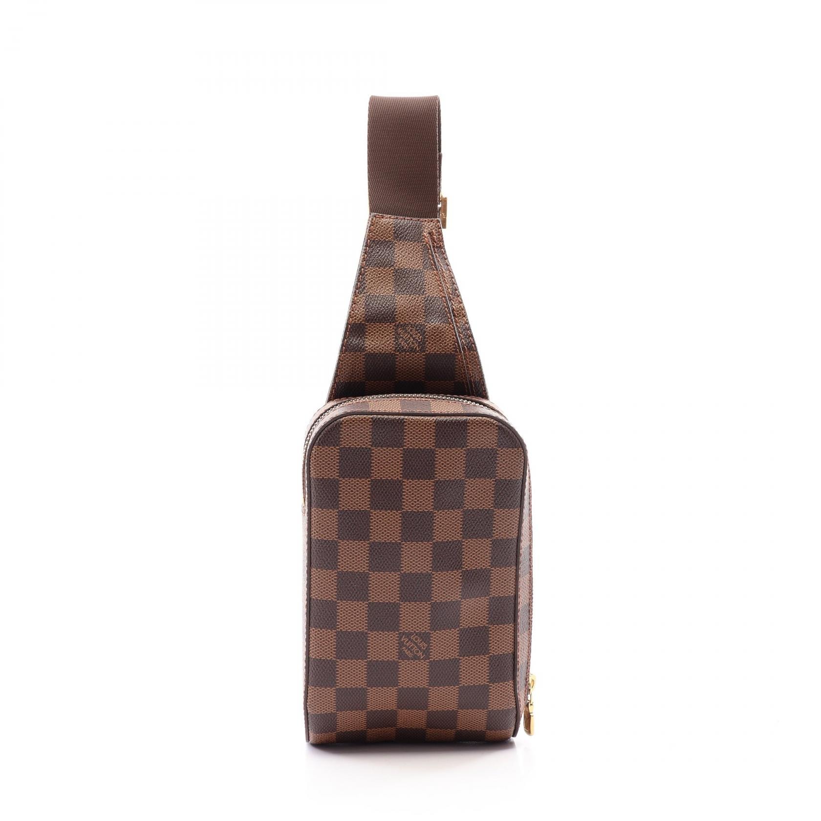 ルイ・ヴィトン LOUIS VUITTON ジェロニモス ダミエエベヌ ウエストバッグ ボディバッグ バッグ PVCコーティングキャンバス ダミエ エベヌ メンズ レディース ブラウン系 N51994 【中古】