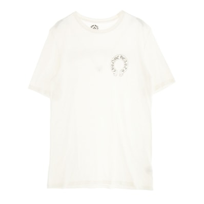 CHROME HEARTS クロムハーツ(原本無) Tシャツ CH T-SHRT ホースシュー バックスクロールラベル プリントTシャツ 半袖カットソー ホワイト系 M【中古】