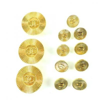 良品 シャネル ボタンセット ゴールド レディース