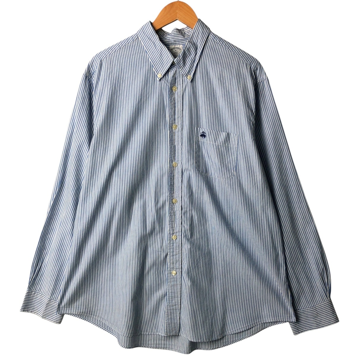 古着 ブルックスブラザーズ Brooks Brothers 1818 REGENT 長袖 ボタンダウンストライプシャツ メンズXL相当/eaa591251