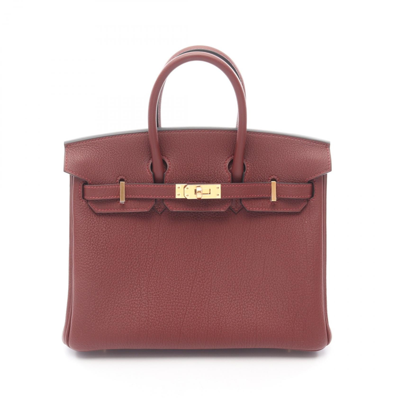 エルメス HERMES バーキン25 ハンドバッグ バッグ レザー トゴ トゴ ルージュアッシュ K刻印(2025年製造) レディース ボルドー系 【中古】